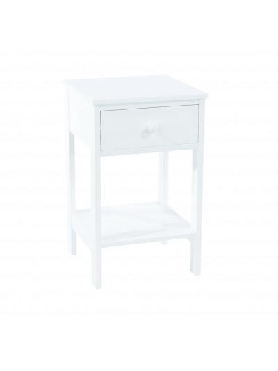 Core Options shaker, 1 drawer petite bedside cabinet in white 