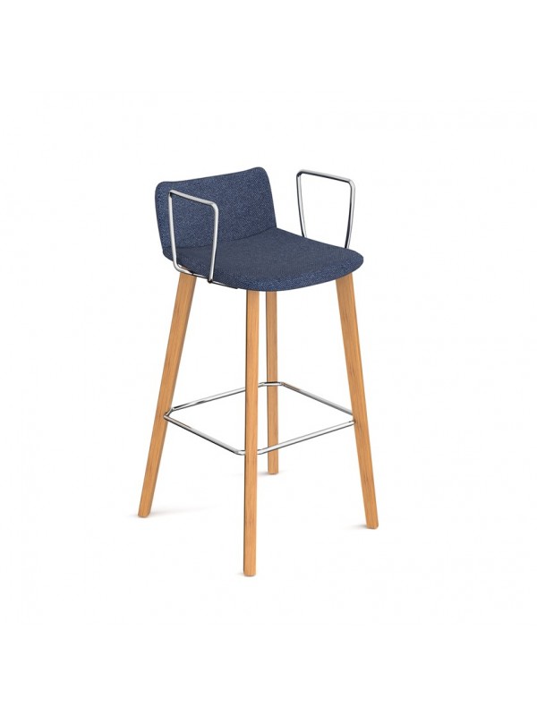 DAMS Remy fully upholstered high stool with arms 