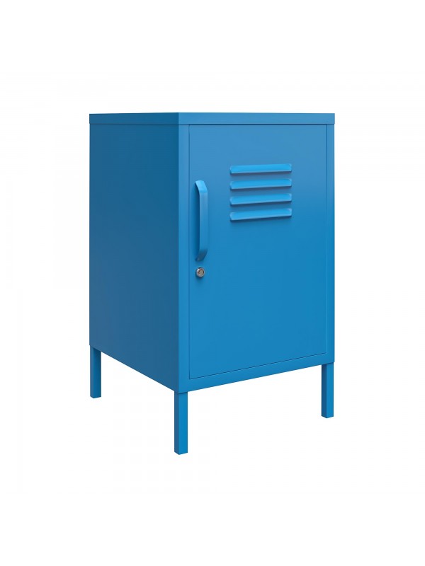 Novogratz Cache Metal Locker End Table Blue/Mint/Orange/Yellow