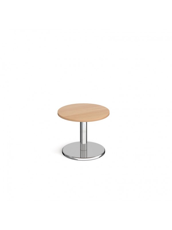 DAMS Pisa circular coffee table with round chrome base