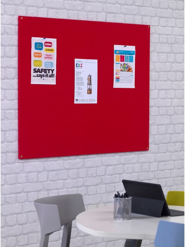 Spaceright FlameShield Unframed Noticeboard - Multiple Size and Colour Options