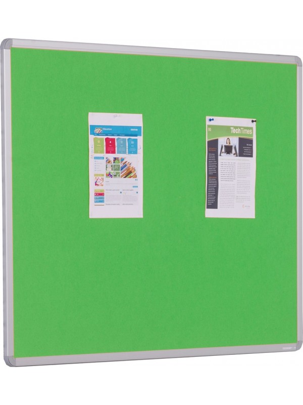 Spaceright Accents Aluminium Framed Noticeboard  - Multiple Size and Colour Options
