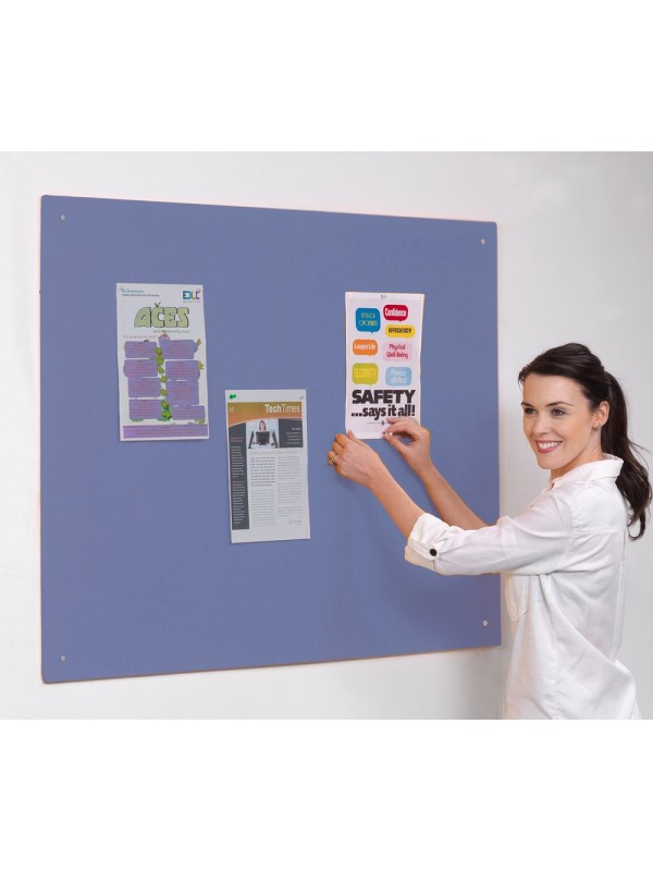 Spaceright Accents Unframed Noticeboard  - Multiple Size and Colour Options