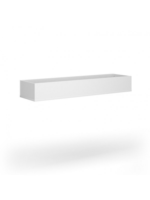 Dams Wooden planter 1600mm wide to fit on side-by-side wooden lockers - white