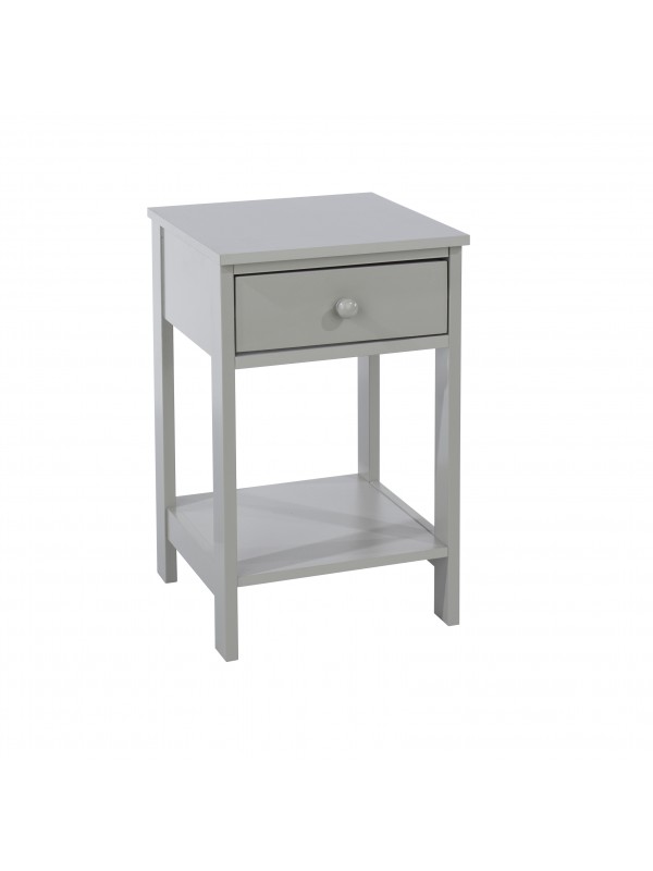 Core Options shaker, 1 drawer petite bedside cabinet in grey