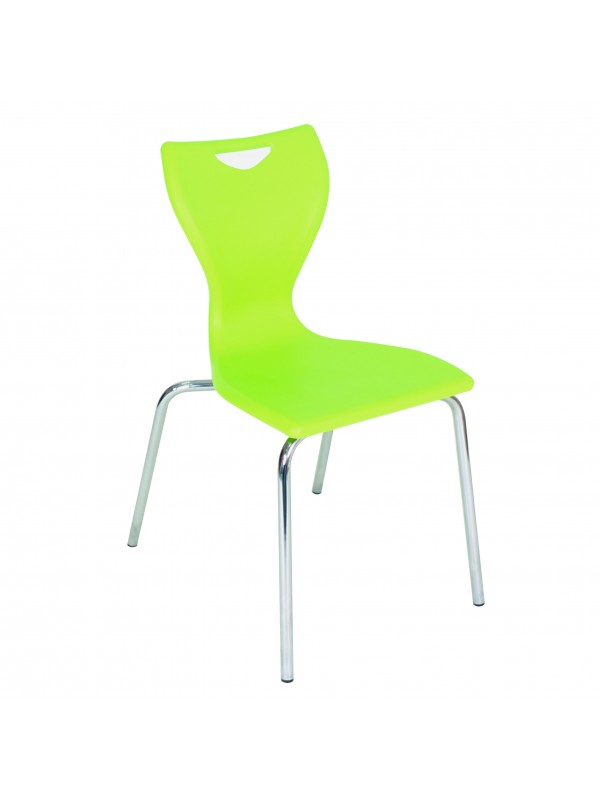 Spaceforme EN11 Classic 4 Leg Chair with chrome frame