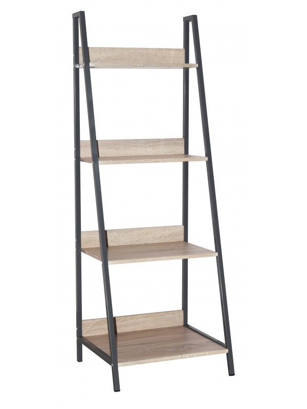 Core Loft "A" frame shelf unit, oak effect top and grey