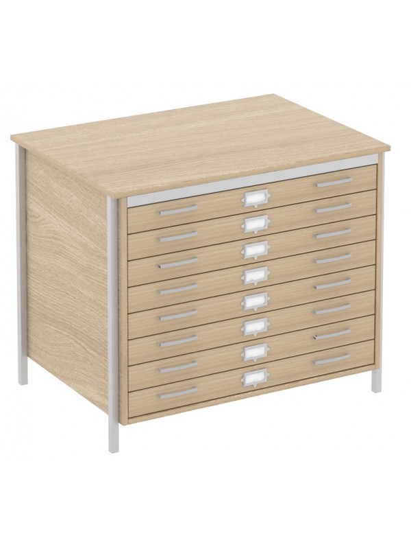 Elite Norton A1 Size Architect Plan Chest 1, 3, 6 or 8 Drawers