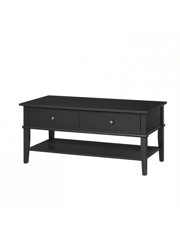 Dorel Franklin Coffee Table Black Grey or White Painted Wood
