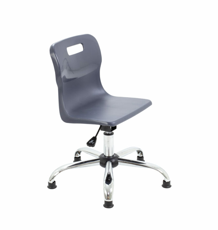 Titan Swivel Senior Chair - 435-525mm Seat Height with Glides-1451