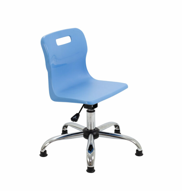 Titan Swivel Senior Chair - 435-525mm Seat Height with Glides-1444