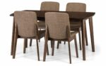 julian bowen kensington extending dining table walnut finish-856