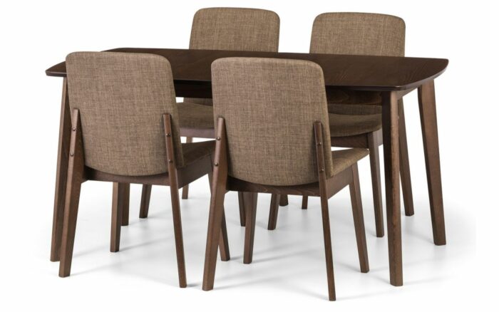 julian bowen kensington extending dining table walnut finish-856