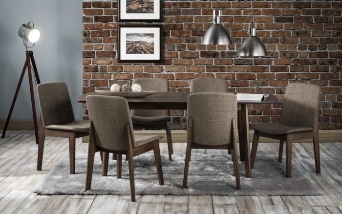 julian bowen kensington extending dining table walnut finish-853
