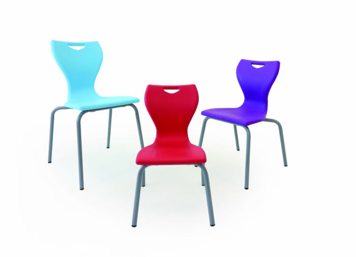 Spaceforme EN10 4 Leg Chair Grey Frame-815