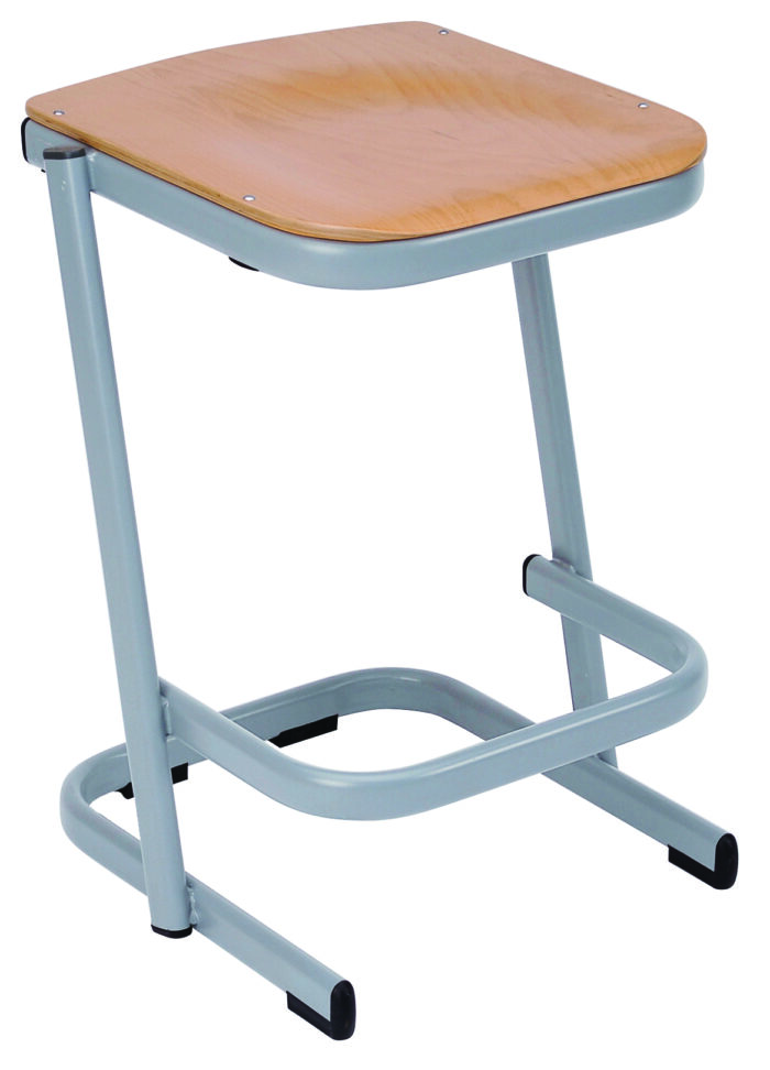 Spaceforme Cantilever Stool, grey frame-0
