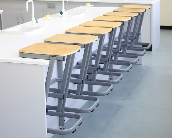 Spaceforme Cantilever Stool, grey frame-1229