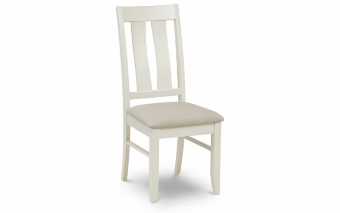 julian bowen pembroke dining set Table and 6 chairs ivory and welsh oak veneer-770