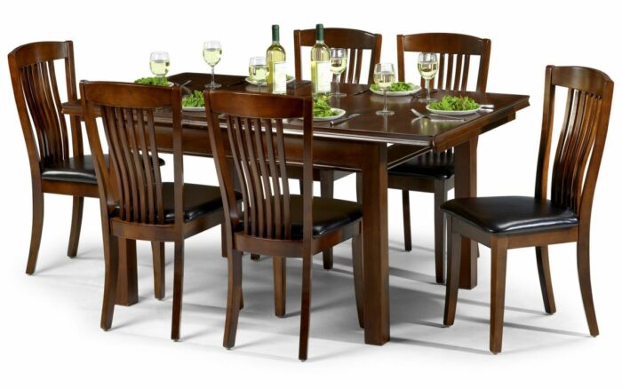 julian bowen Canterbury Dining Rectangular Table Mahogany-1239