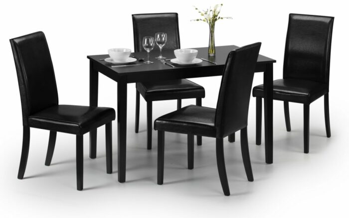 julian bowen Hudson Black Dining Set-0