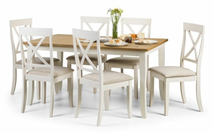 Julian Bowen Davenport Rectangular dining set - ( 4 or 6 chairs )-0