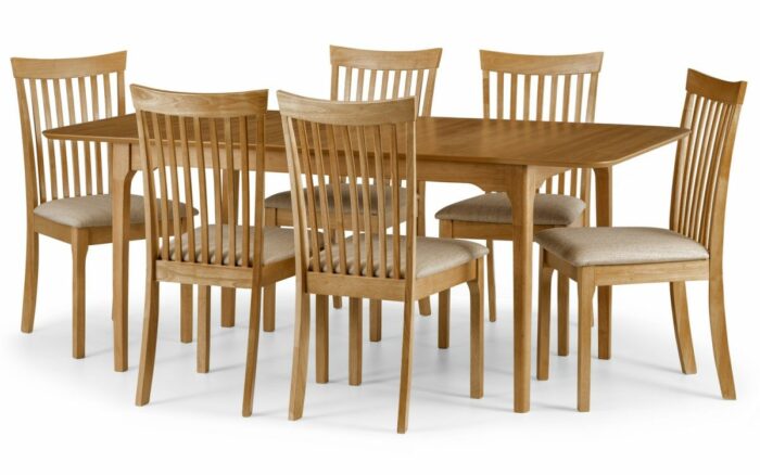julian bowen Ibsen Extending Oak Dining Set - ( 4 or 6 chairs )-0