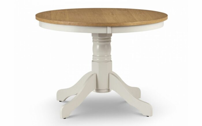 Julian Bowen Davenport round pedestal dining table set-953