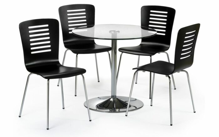 julian bowen Kudos Glass Pedestal Table-1335
