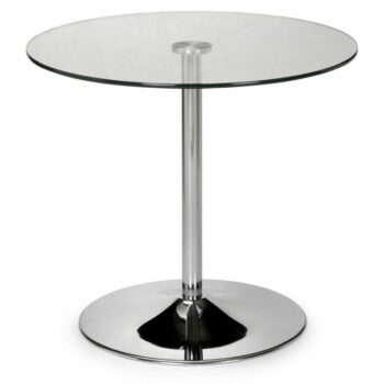 julian bowen Kudos Glass Pedestal Table-0