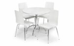 julian bowen Mandy white Dining Set-0