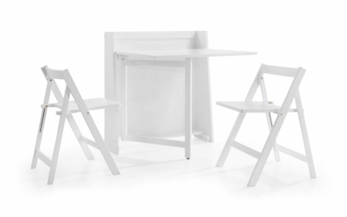 julian bowen Helsinki Hideaway Dining Set white or grey-3279