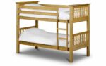Julian Bowen wooden Barcelona Bunk Bed Pine or Stone White-3326