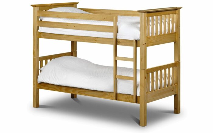 Julian Bowen wooden Barcelona Bunk Bed Pine or Stone White-3326