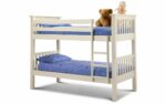 Julian Bowen wooden Barcelona Bunk Bed Pine or Stone White-0