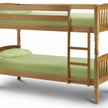 Julian Bowen Lincoln Solid Pine Bunk Bed 2 Sizes-0