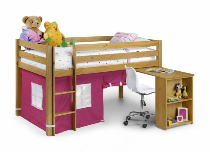 Julian Bowen wooden Wendy Midsleeper with Blue or Pink tent-0