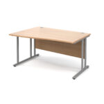 BIG DEALS Maestro 25 Cantilever Leg Wave Desk 800mm Deep - Left Hand-6267