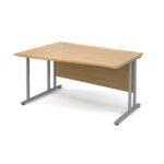 BIG DEALS Maestro 25 Cantilever Leg Wave Desk 800mm Deep - Left Hand-6264