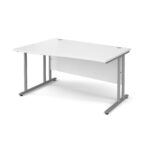 BIG DEALS Maestro 25 Cantilever Leg Wave Desk 800mm Deep - Left Hand-6261