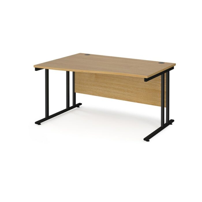 BIG DEALS Maestro 25 Cantilever Leg Wave Desk 800mm Deep - Left Hand-17152