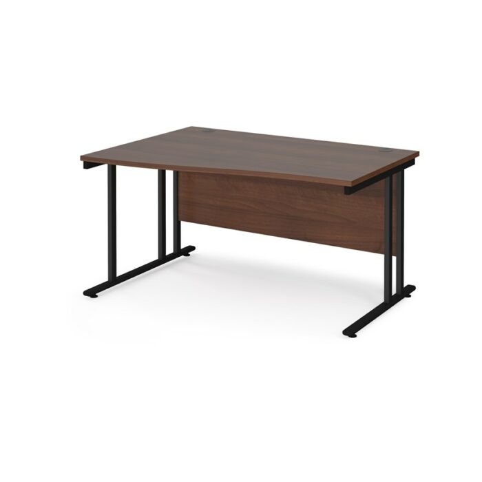 BIG DEALS Maestro 25 Cantilever Leg Wave Desk 800mm Deep - Left Hand-17159