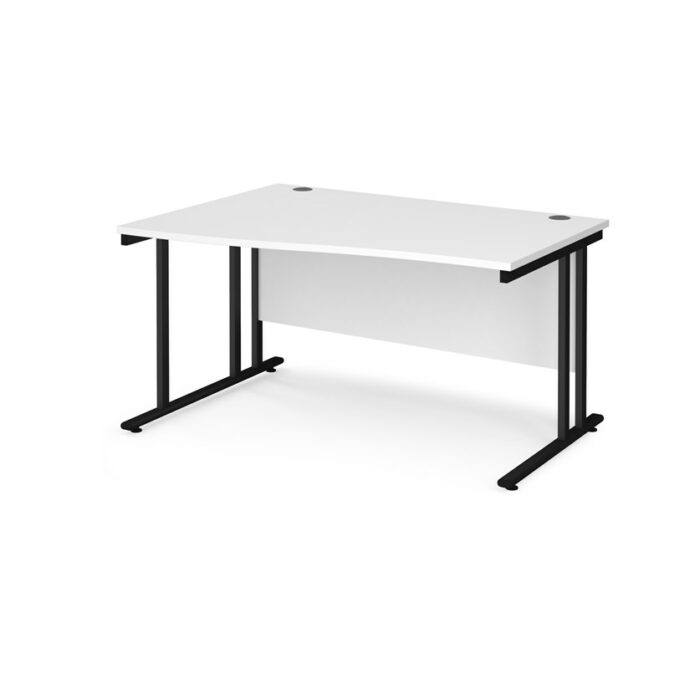 BIG DEALS Maestro 25 Cantilever Leg Wave Desk 800mm Deep - Left Hand-17156