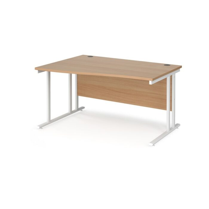 BIG DEALS Maestro 25 Cantilever Leg Wave Desk 800mm Deep - Left Hand-17153