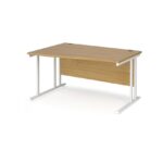 BIG DEALS Maestro 25 Cantilever Leg Wave Desk 800mm Deep - Left Hand-17157