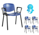 dams Taurus Plastic Chair (box of 4)-3127