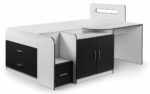 Julian Bowen wooden Cookie Cabin Bed White & Charcoal Grey-3226
