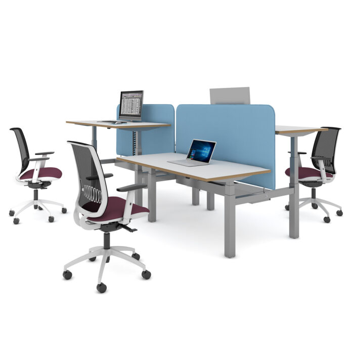 dams Elev8 Touch Back-to-Back desks - Twin Motors-2999