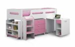 Julian Bowen wooden Kimbo Cabin Bed in Blue or Pink-3233