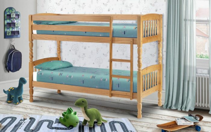 Julian Bowen Lincoln Solid Pine Bunk Bed 2 Sizes-3322