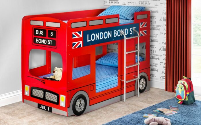 Julian Bowen wooden Double Decker London Bus Bunk Bed-3278